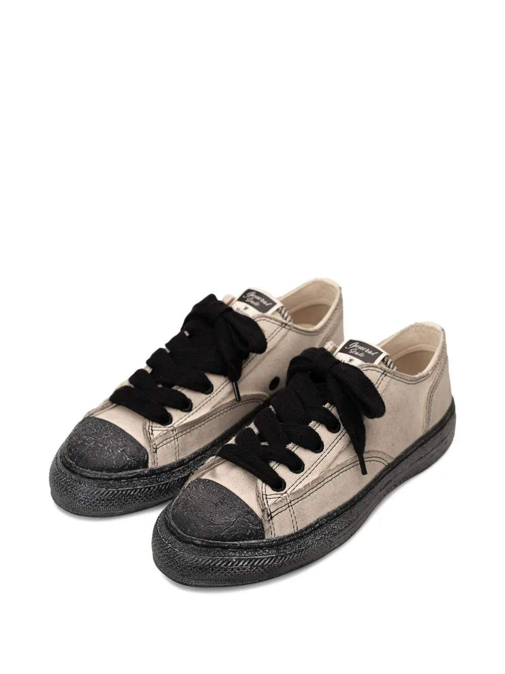 General Scale. Roy smudged canvas sneakers Neutrals