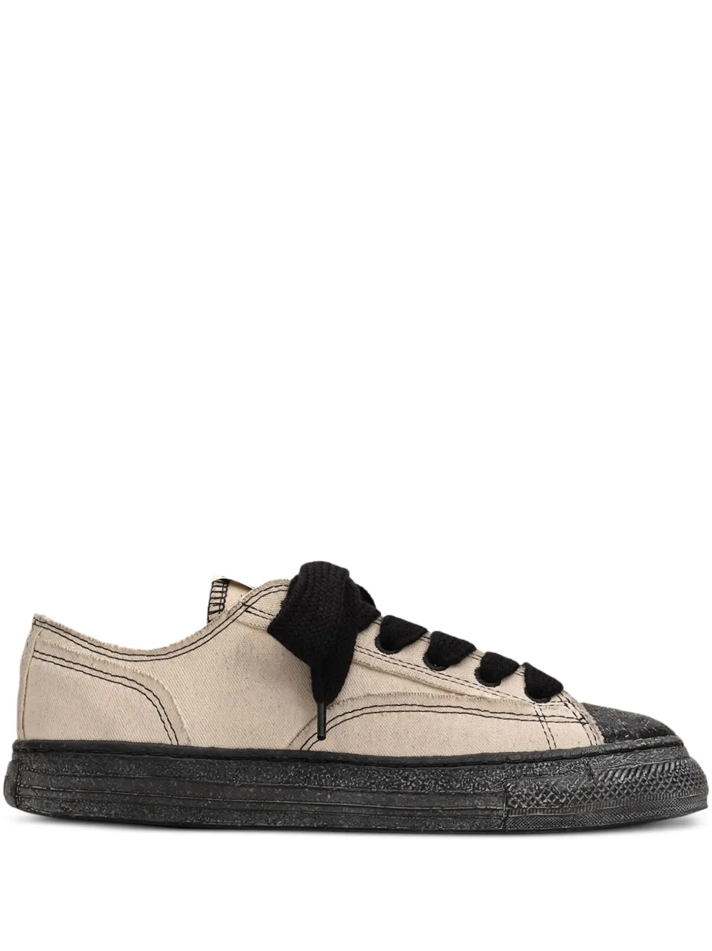 General Scale. Roy smudged canvas sneakers Neutrals
