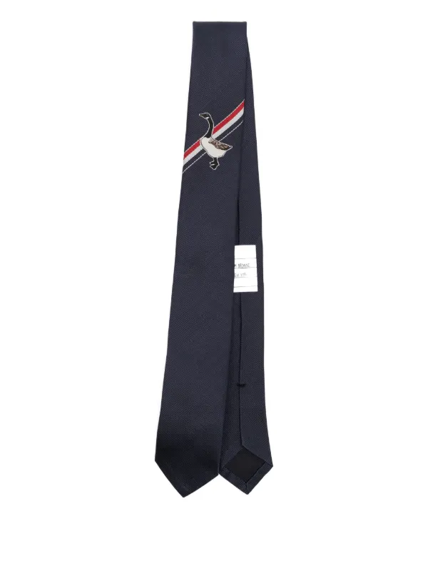 Thom Browne ジャカード ネクタイ | ブルー | FARFETCH JP