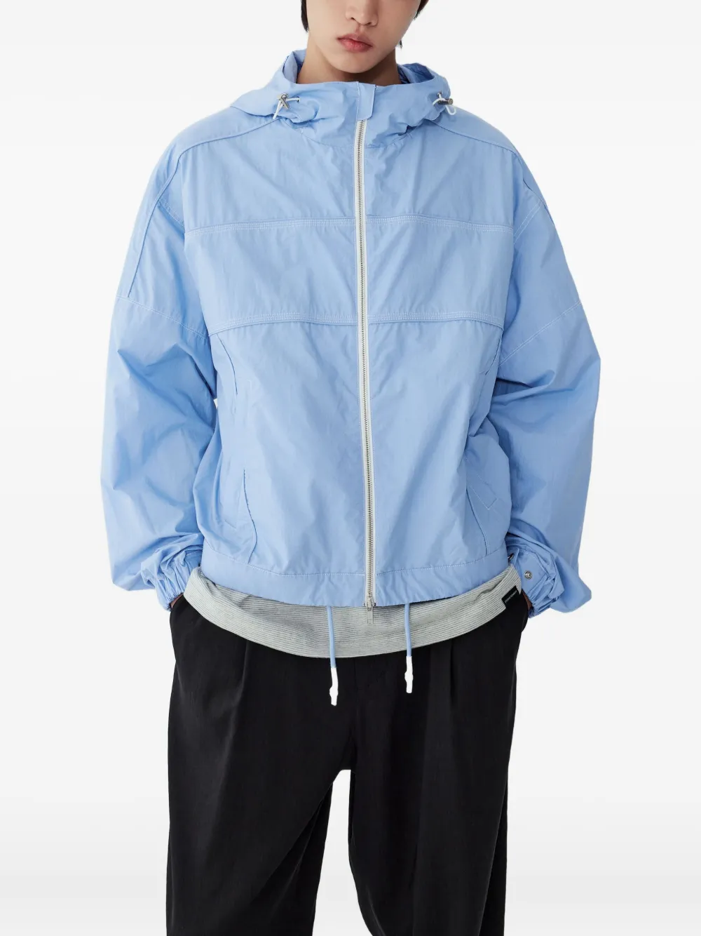 STUDIO TOMBOY Jack met capuchon en trekkoord Blauw