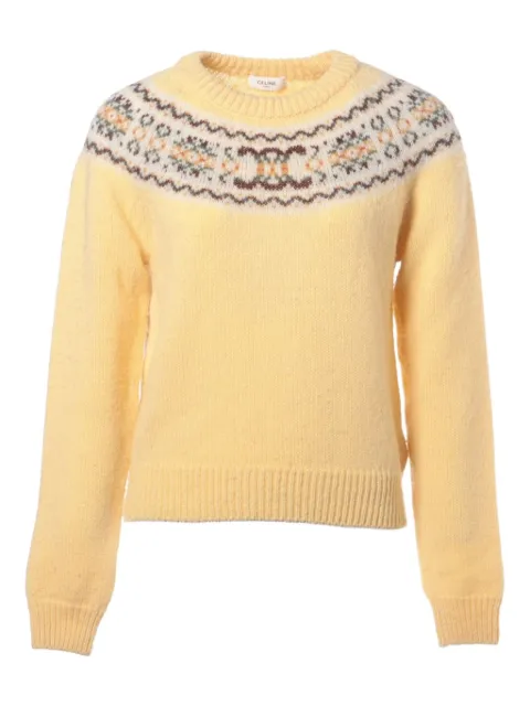 Céline Pre-Owned FairIsle Knit sweater