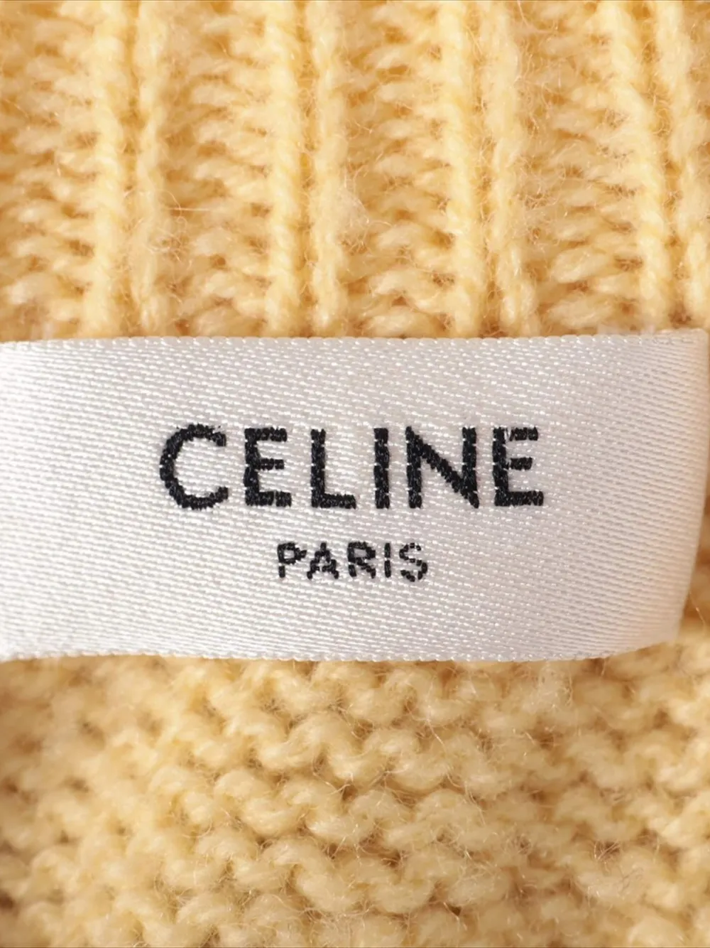 Pre-owned Celine Fairisle Knit Sweater In Yellow