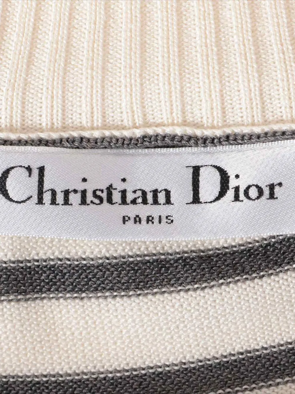 Pre-owned Dior 2000-2020 Knitted Hooded Top In White