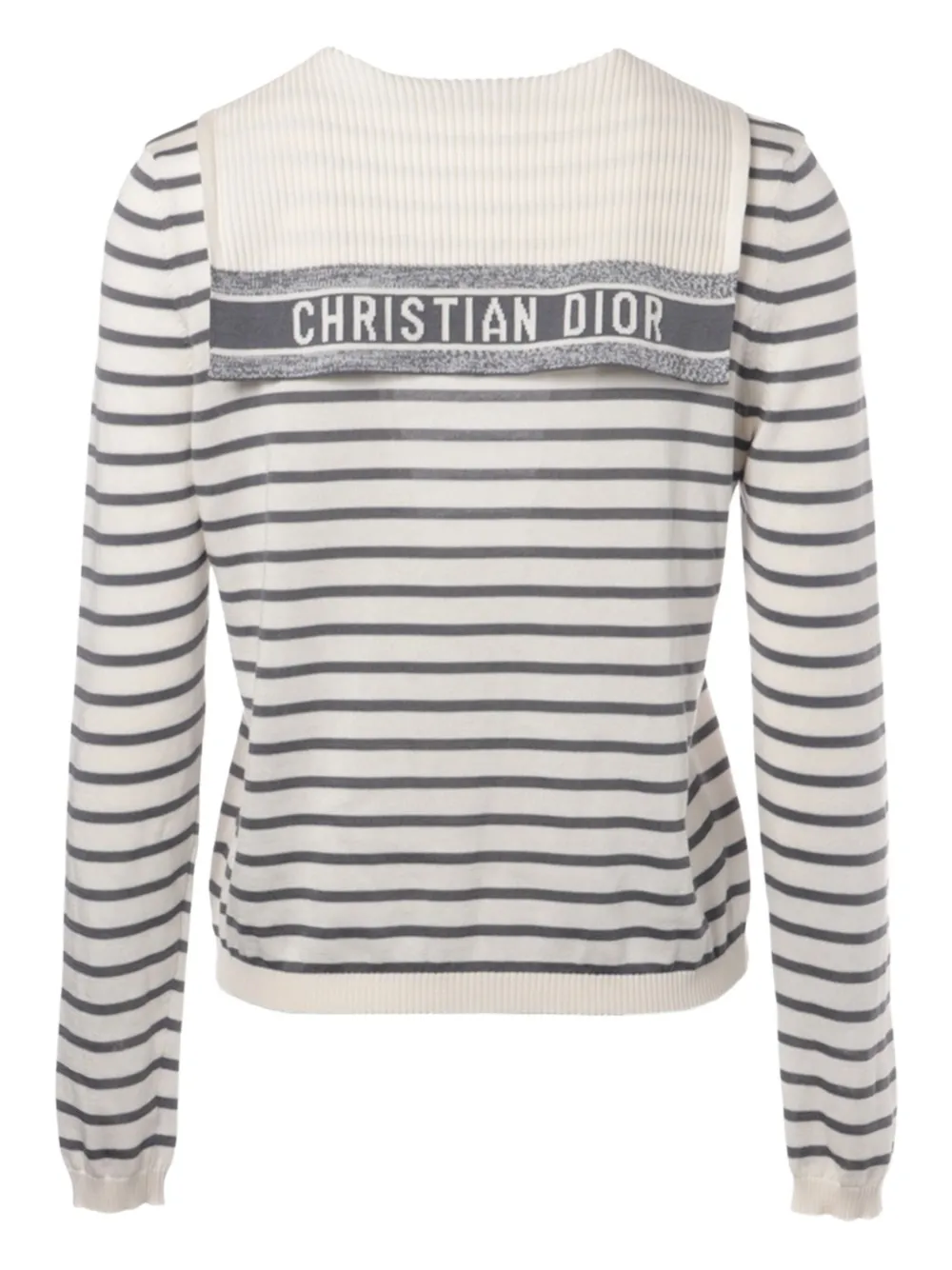 Pre-owned Dior 2000-2020 Knitted Hooded Top In White