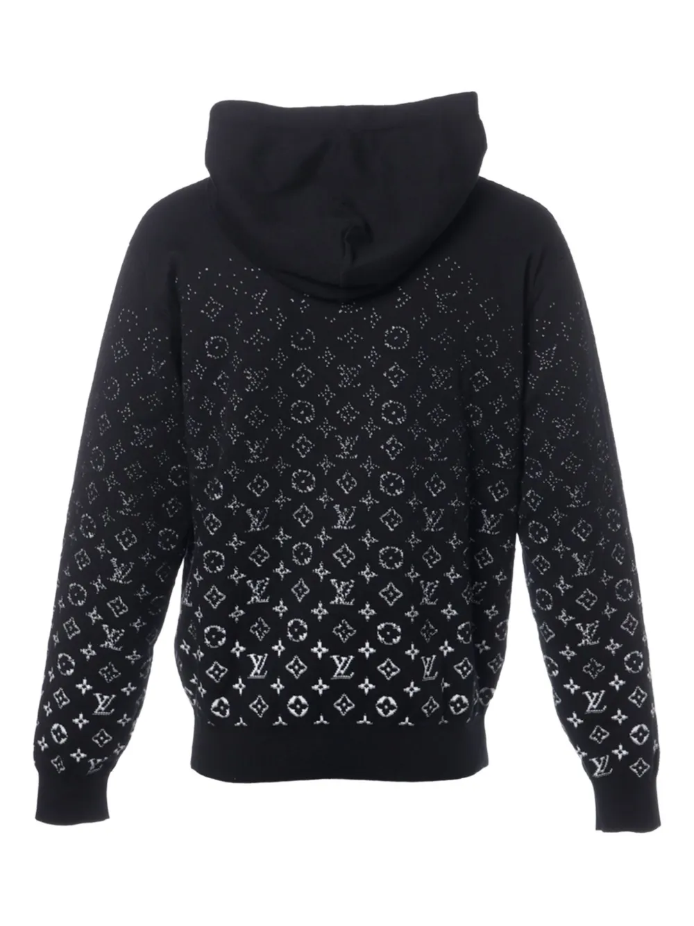 Pre-owned Louis Vuitton 2022 Monogram Hoodie In Black