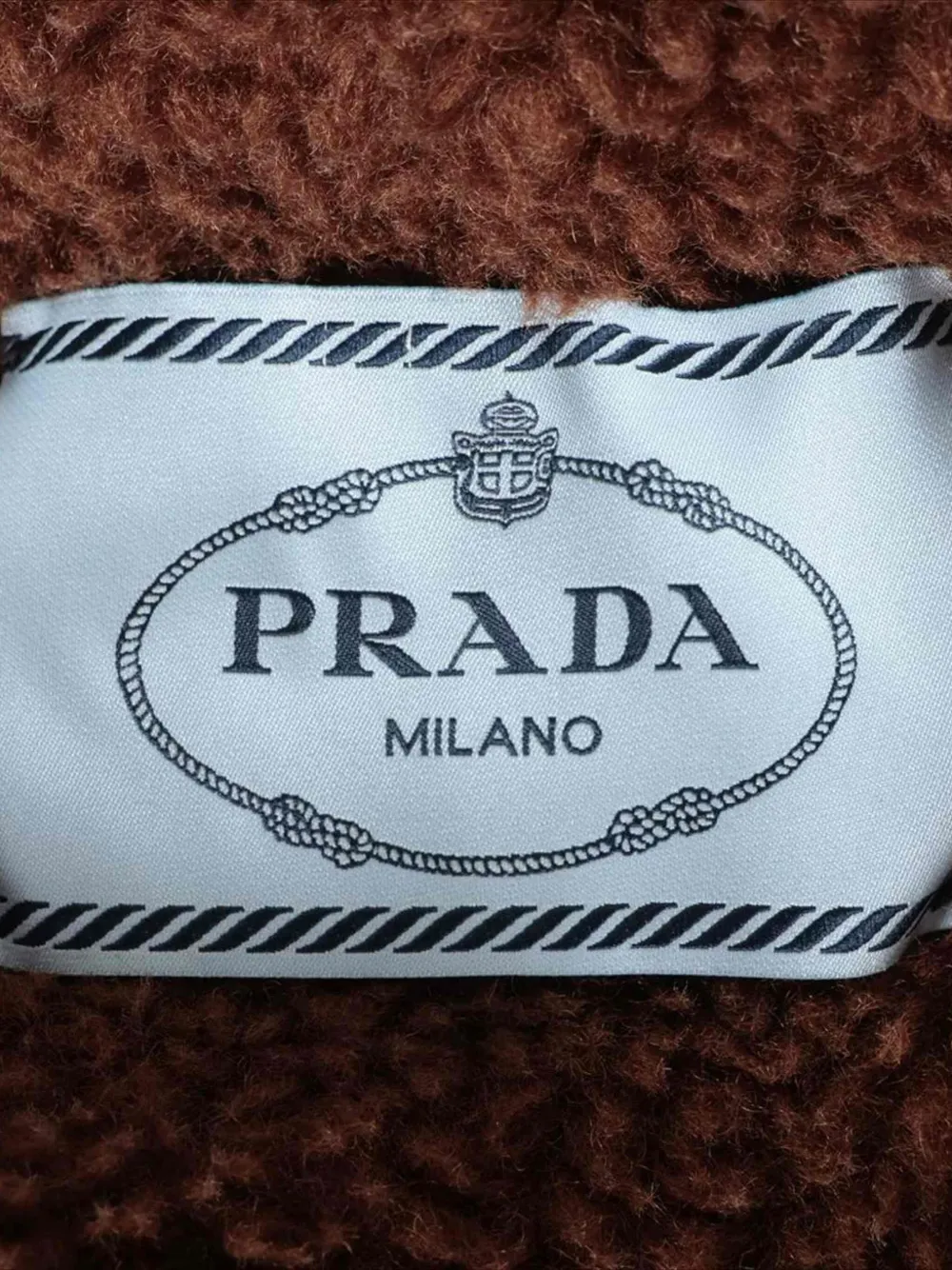 Prada Pre-Owned 2017 ribfluwelen mantel - Blauw