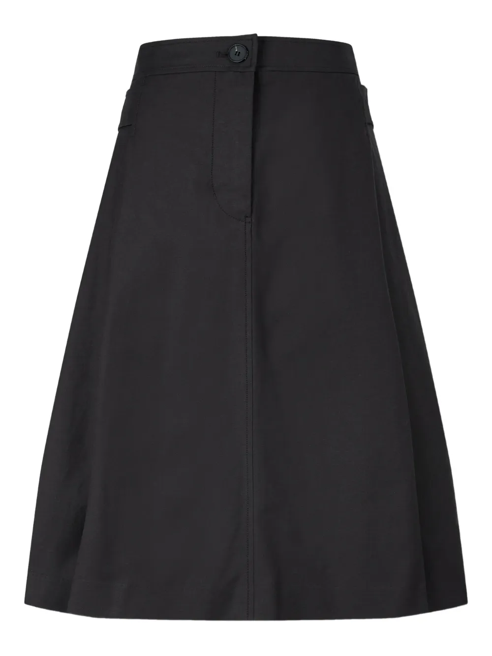 Studio Tomboy Belted Pleated Midi Skirt In Gray