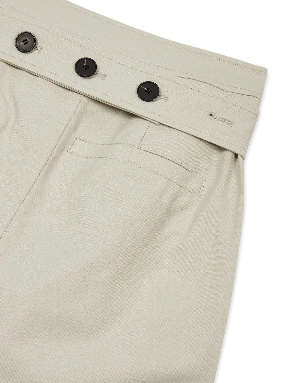 Studio Tomboy Belted Pleated Midi Skirt In Neutral