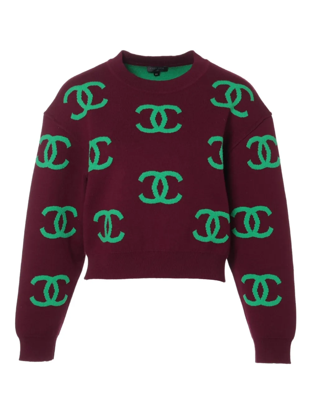 CHANEL Pre-Owned 2021 ココマーク セーター - レッド CHANEL Pre-Owned 2021 ココマーク セーター - レッド