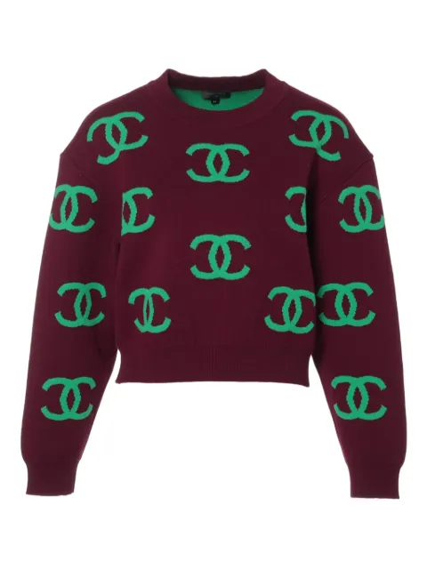 CHANEL Pre-Owned سويتر 'CC مارك' 2021