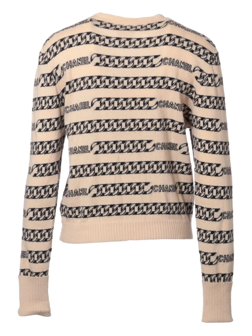 CHANEL Pre-Owned 2001 cashmere logo cardigan | Cardigans | Image 2