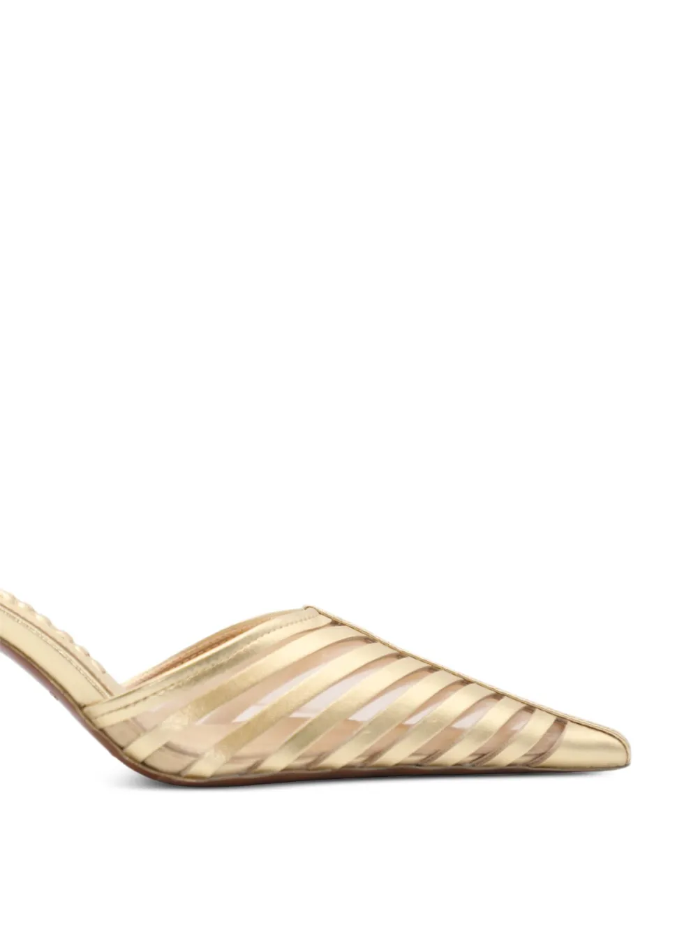 Cult Gaia 70mm Viera pointed-toe mules Yellow