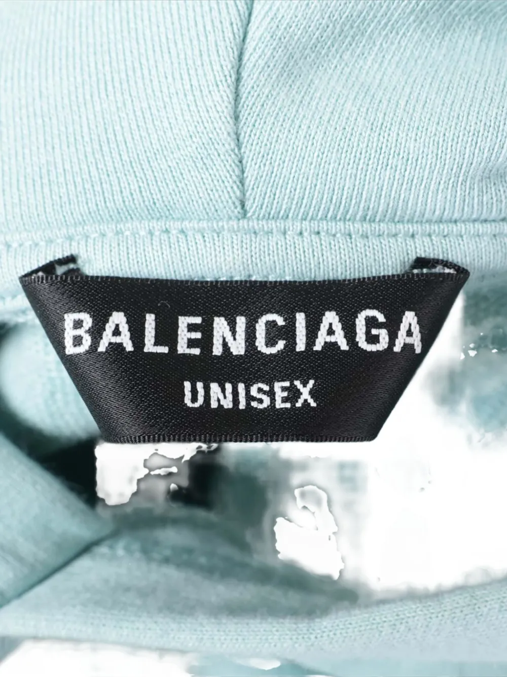 Pre-owned Balenciaga 2022 Logo Hoodie In Blue