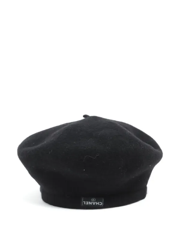 CHANEL Pre-Owned 1990-2000s ココマーク ベレー帽 | ブラック