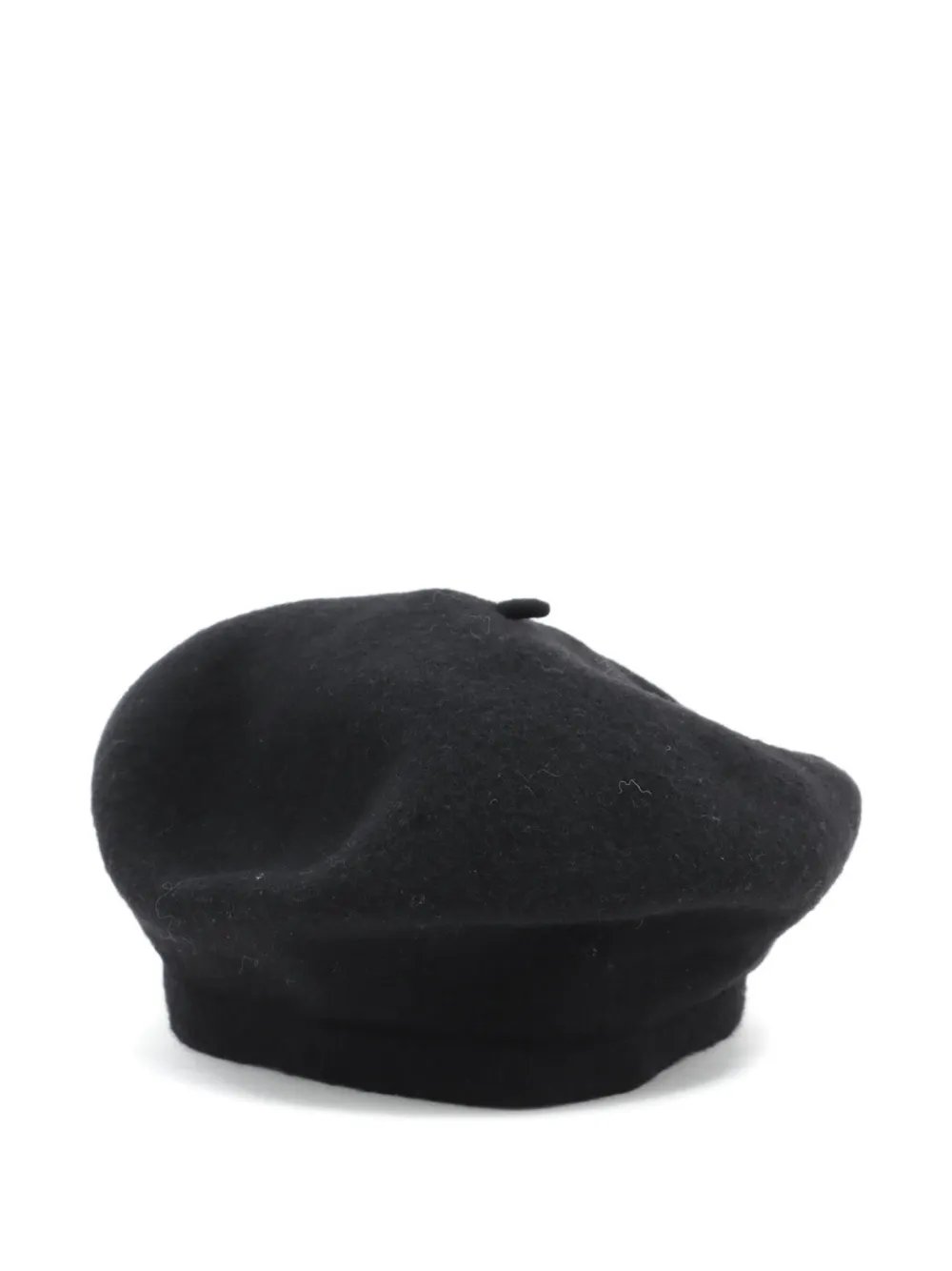 Pre-owned Chanel 1990-2000 Cc Wool Beret In Black