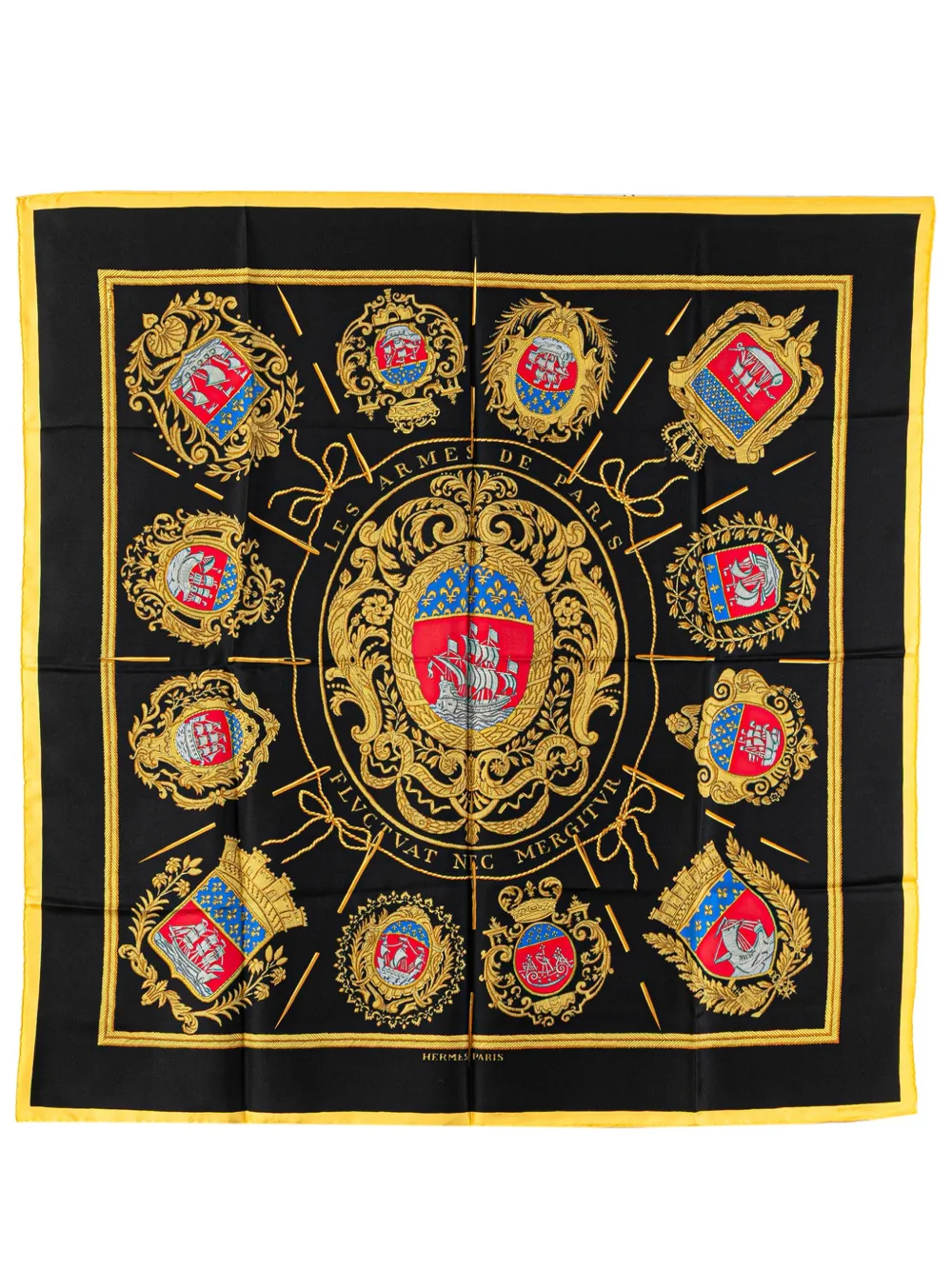 Hermès Pre-Owned 20th Century Les Armes de Paris Silk Scarf scarves - Hermès Pre-Owned 20th Century Les Armes de Paris Silk Scarf scarves -