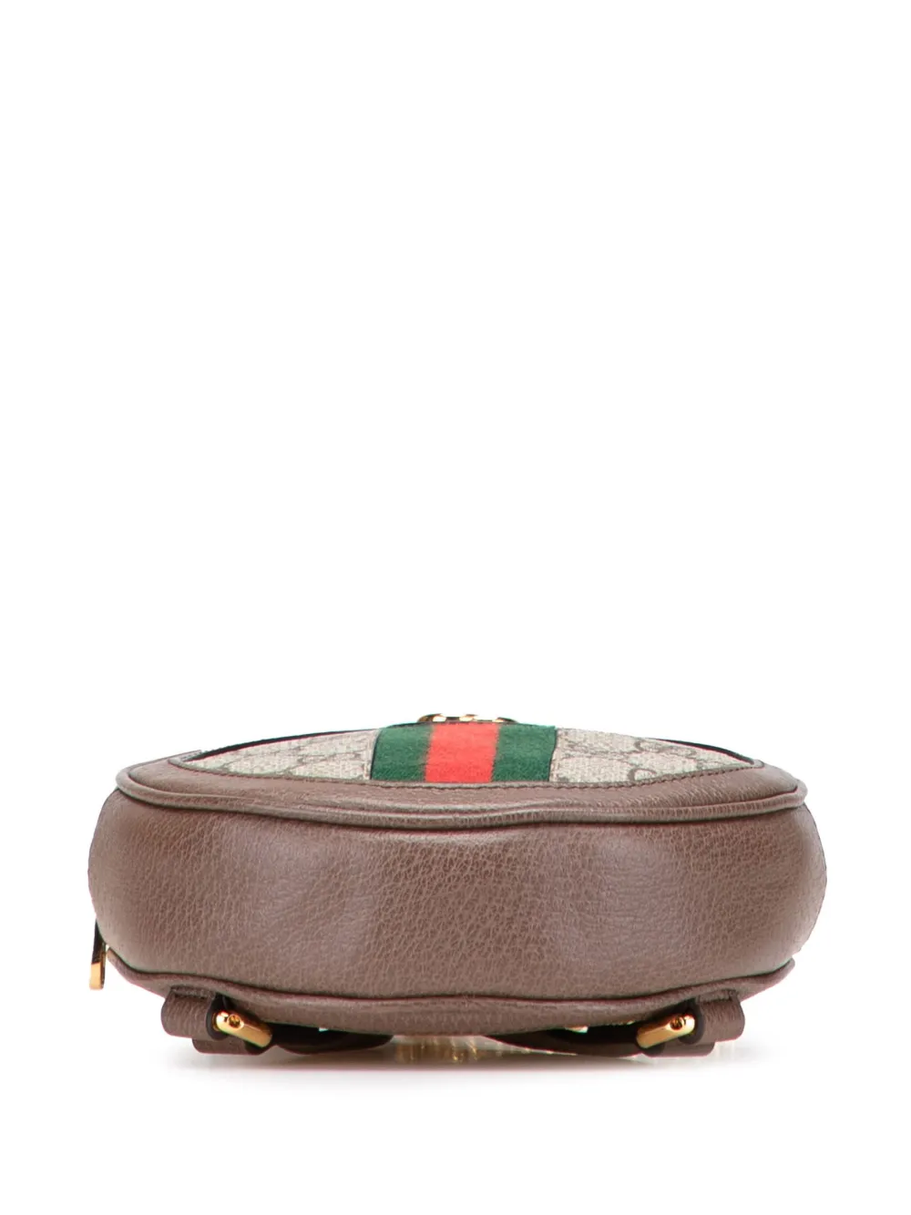Pre-owned Gucci 2016-2025 Mini Gg Supreme Round Ophidia Backpack