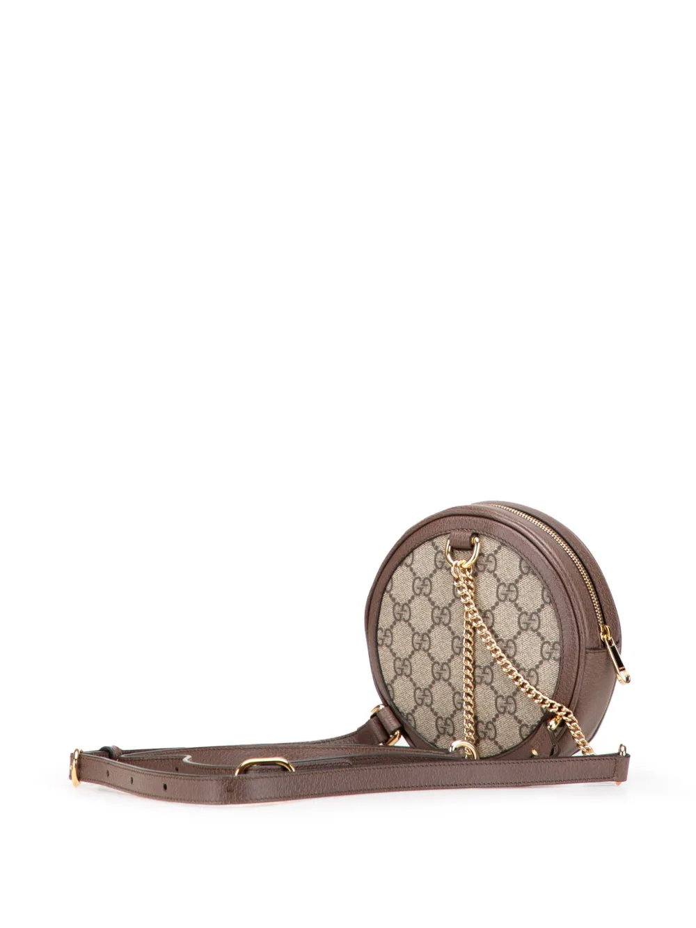 Pre-owned Gucci 2016-2025 Mini Gg Supreme Round Ophidia Backpack