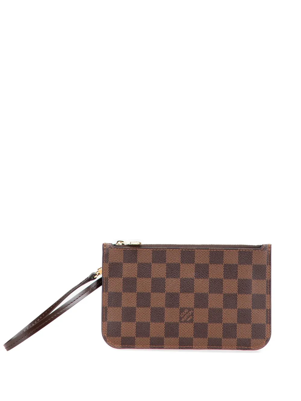 Louis Vuitton Pre-Owned 2017 Damier Ebene Neverfull PM pouch - ブラウン Louis Vuitton Pre-Owned 2017 Damier Ebene Neverfull PM pouch - ブラウン