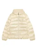 AAPE BY *A BATHING APE® Mooonface logo hooded down jacket - Neutrals