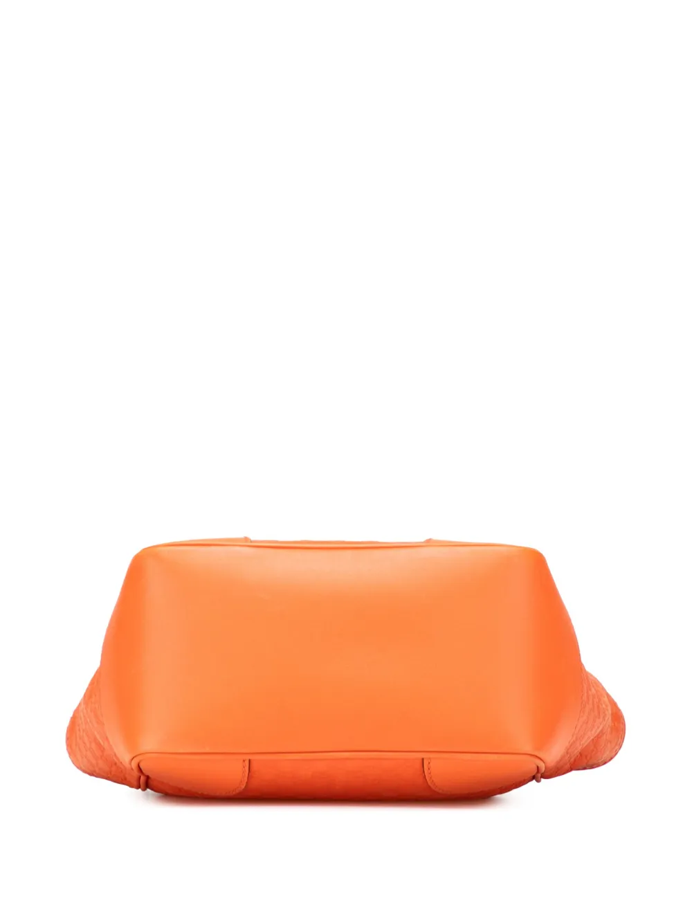 Pre-owned Gucci 2000-2015 Small Microssima Bree Satchel In Orange