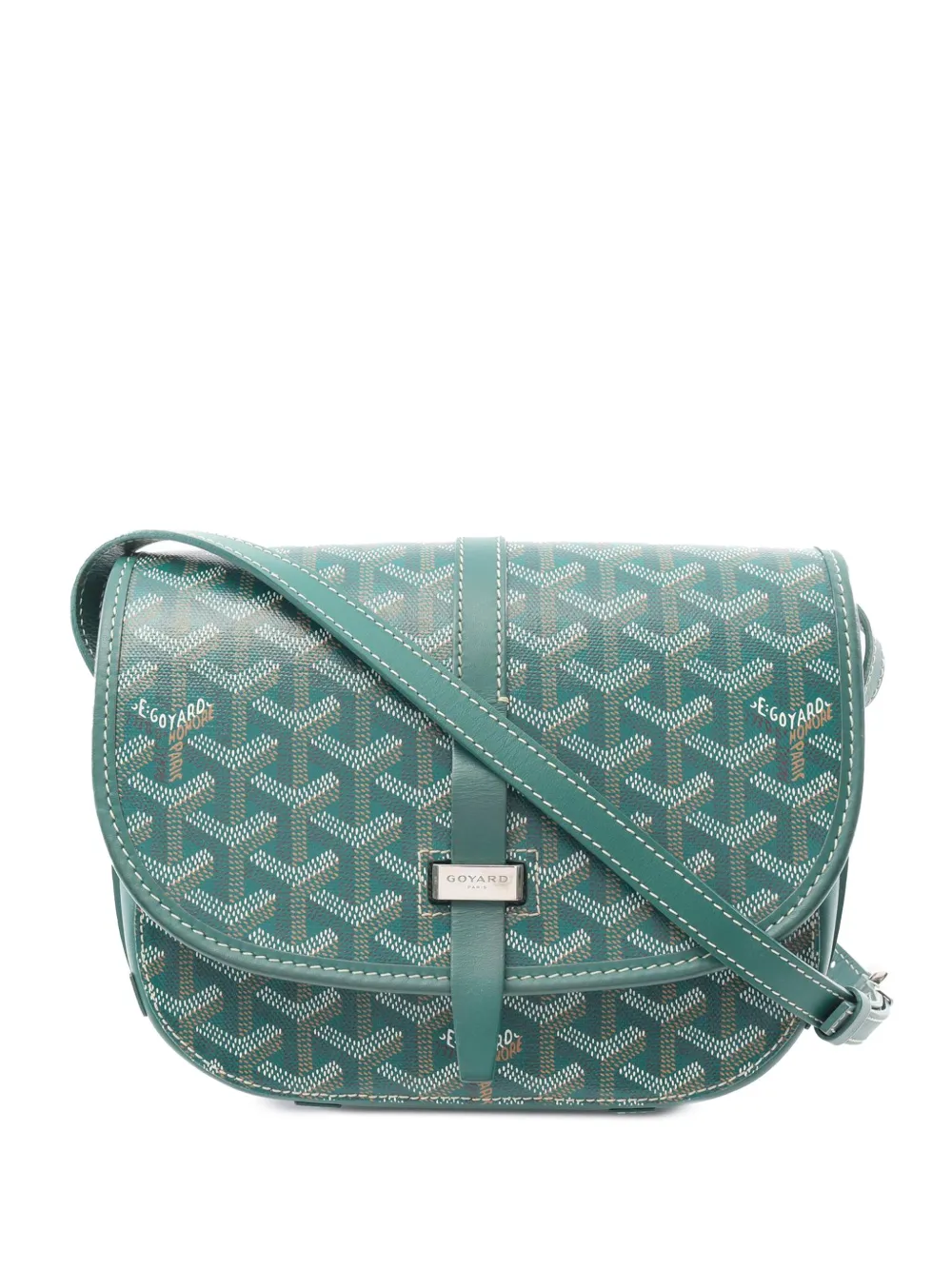 Goyard Pre-Owned 2000-2025 Goyardine Belvedere PM crossbody bag - グリーン Goyard Pre-Owned 2000-2025 Goyardine Belvedere PM crossbody bag - グリーン