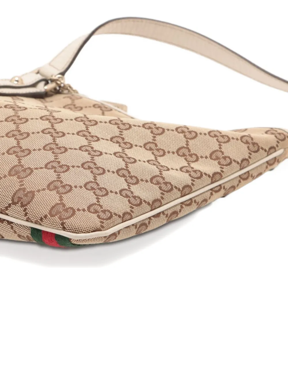 Pre-owned Gucci 1990-2010 Gg Canvas Shoulder Bag In Brown