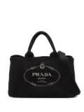 Prada Pre-Owned 2000-2020 Canapa Denim M tote bag - Black
