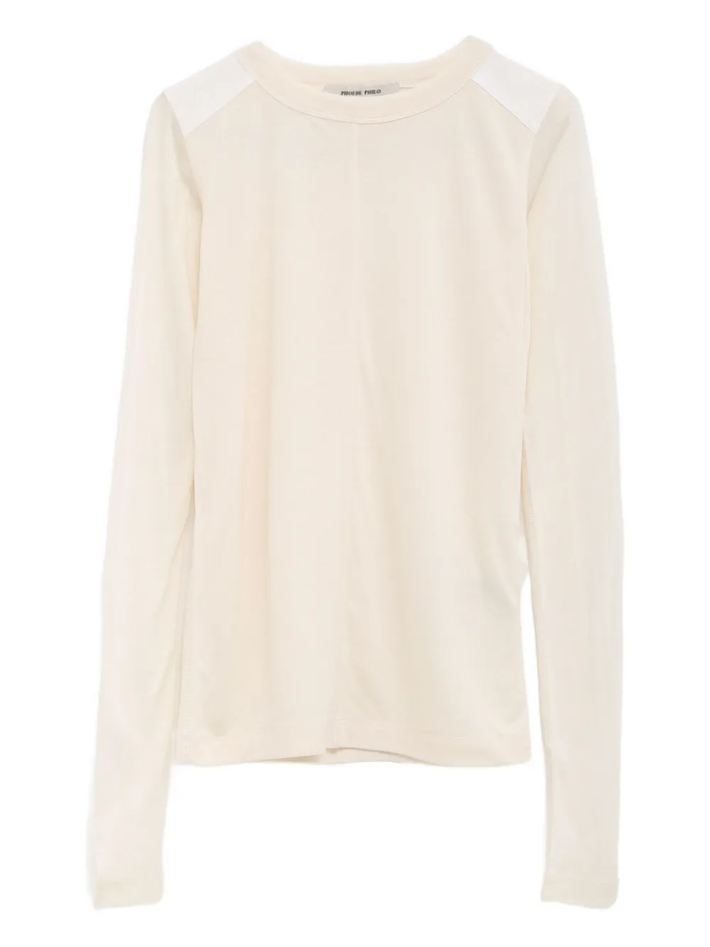 Phoebe Philo panelled long-sleeve top | Neutrals | Image 1