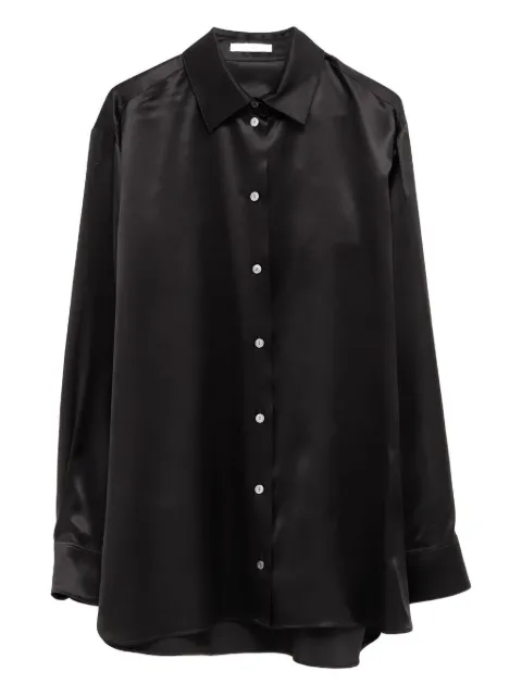 The Row long-sleeve silk shirt