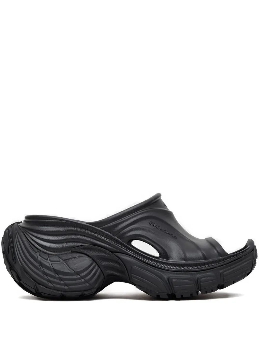 Balenciaga Muiltjes met plateauzool Zwart