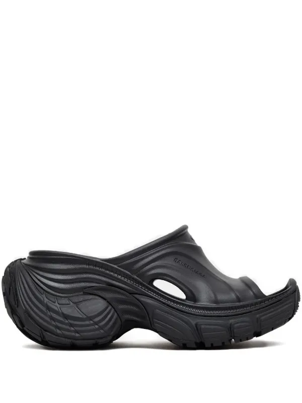 BALENCIAGA ブラックサンダル Balenciaga プラットフォーム ミュール | ブラック | FARFETCH JP