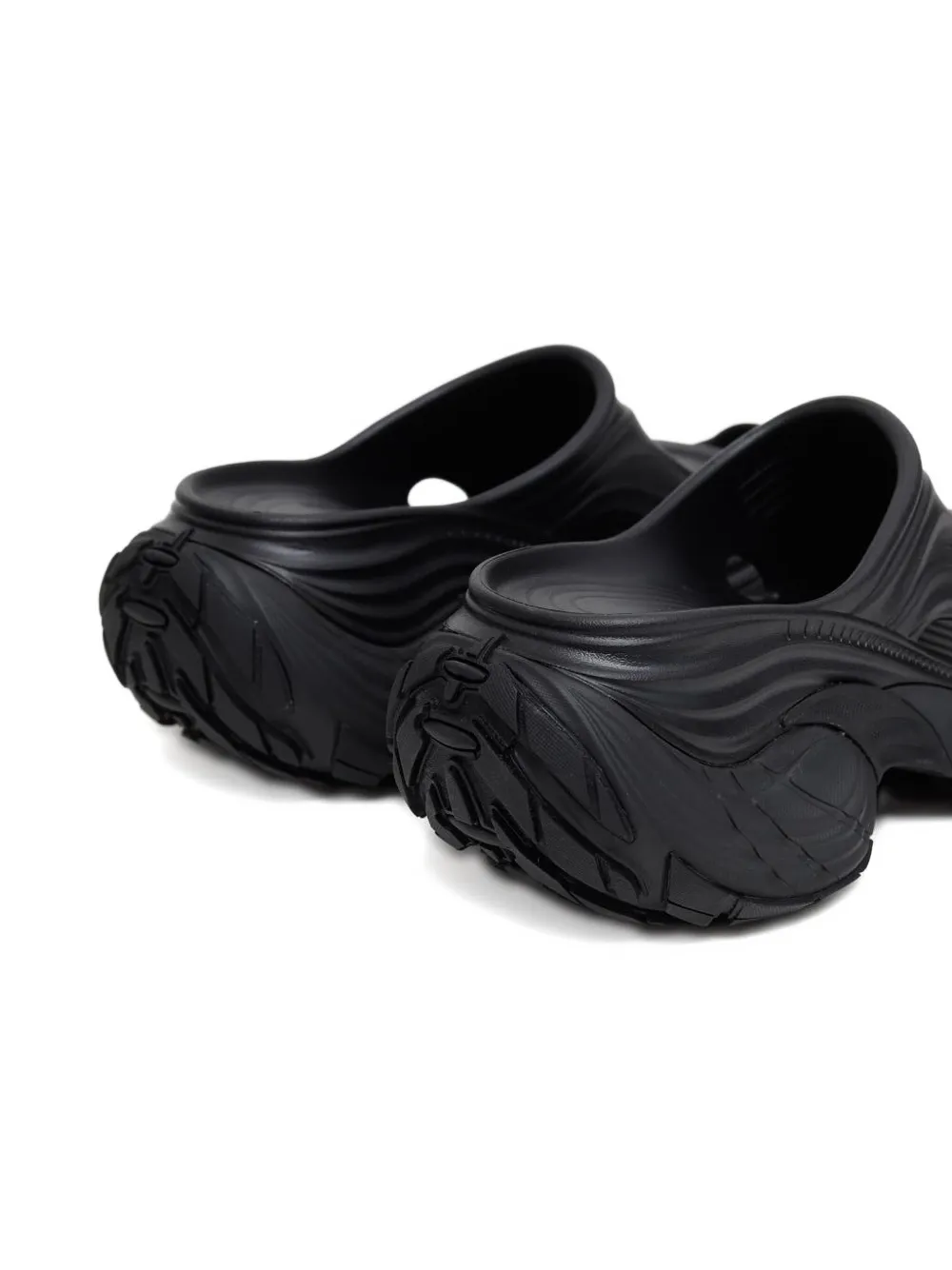 Balenciaga Muiltjes met plateauzool Zwart