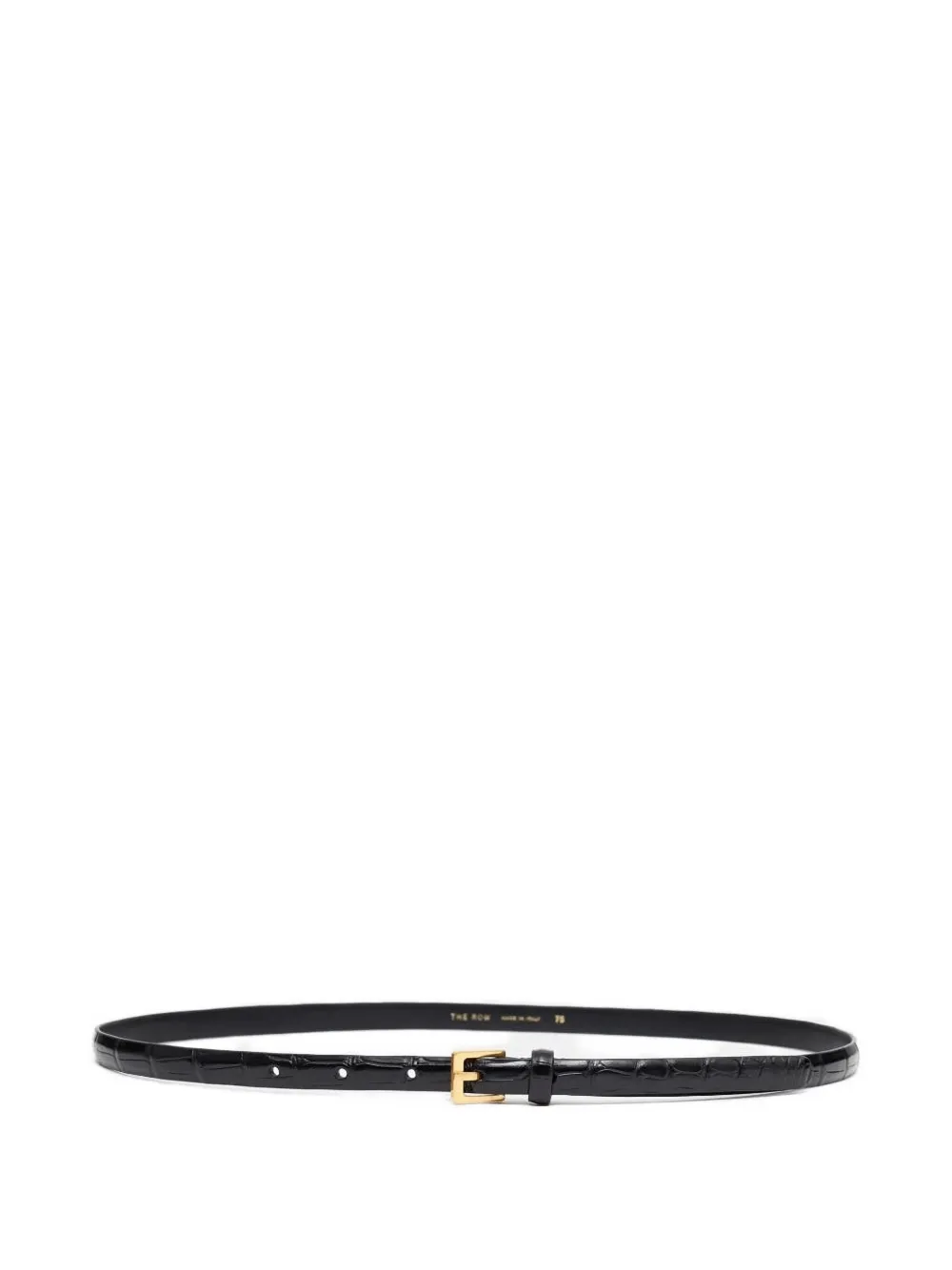 The Row crocodile-embossed leather belt | Black | Image 1