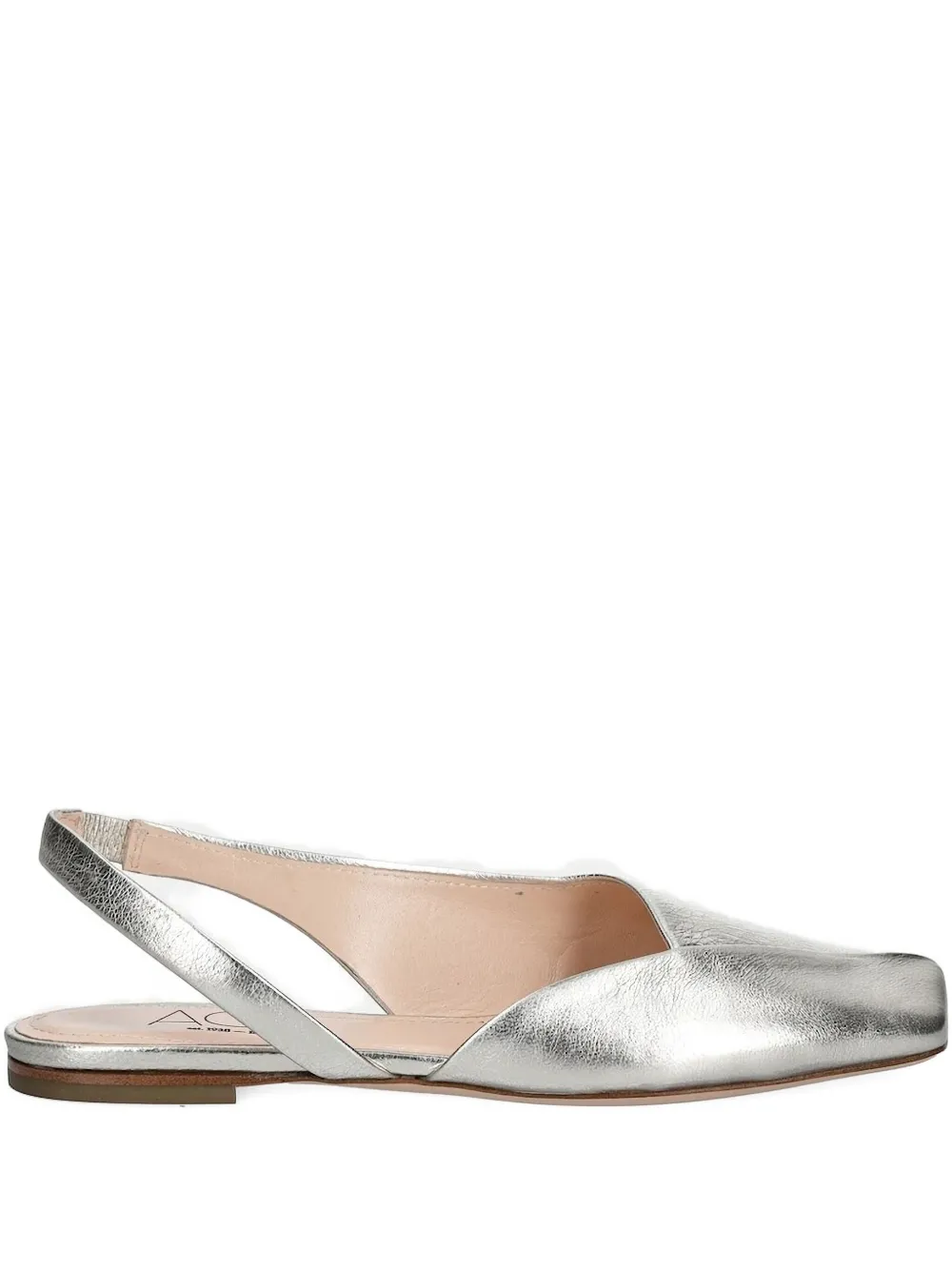 Agl Attilio Giusti Leombruni Slingback Square-toe Flats In Animal Print