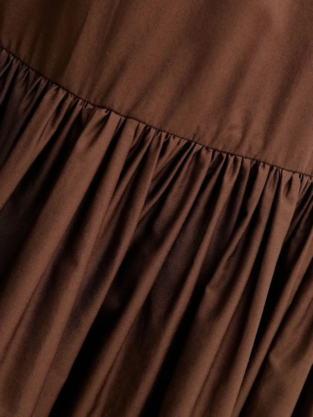 A.L.C. Harper gesmockte gelaagde maxi-jurk Bruin