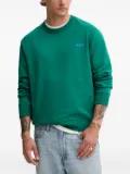 A.P.C. logo-embroidered crew-neck sweatshirt - Green