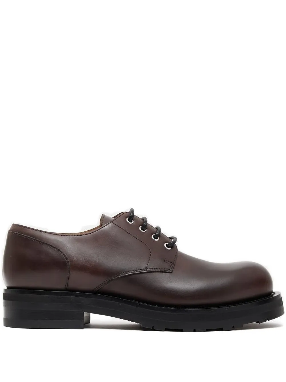 The Row Lace-up Platform Derby Shoes In Brown