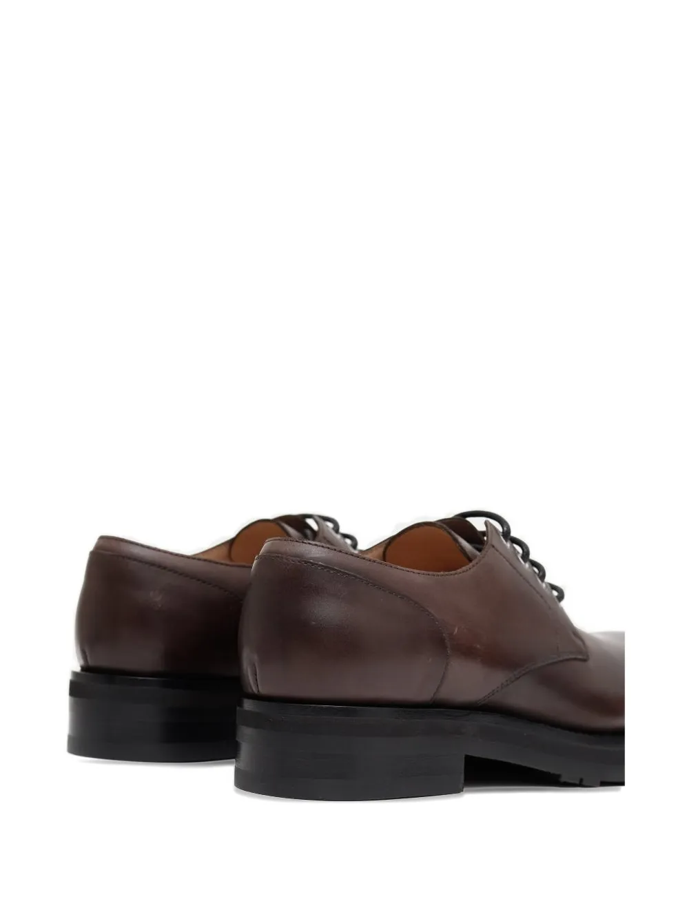 The Row Lace-up Platform Derby Shoes In Brown