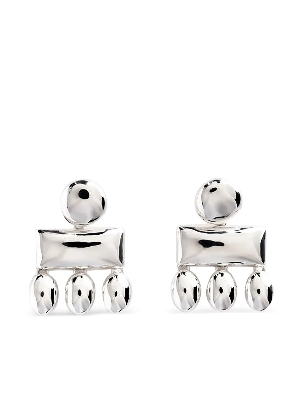 Phoebe Philo Chandelier oorbellen - Zilver