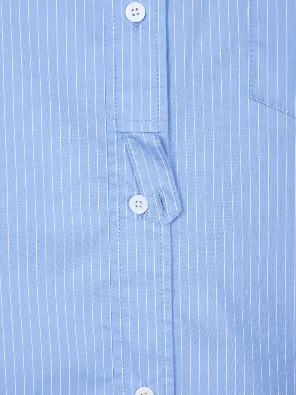 Studio Tomboy Pinstripe Button-fastening Shirt In Blue