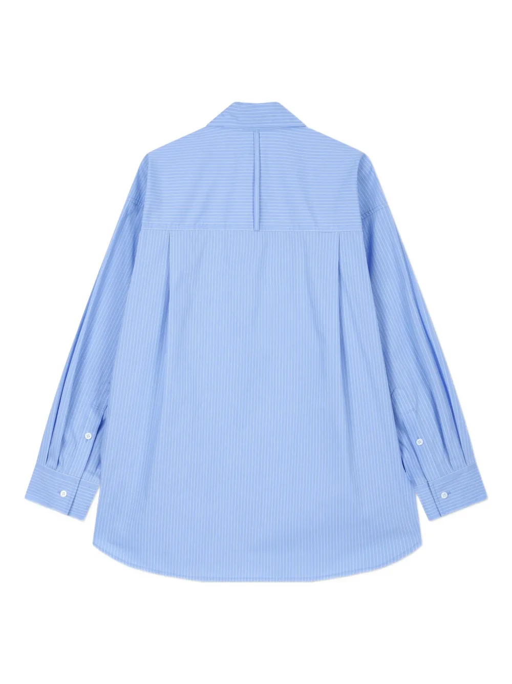 STUDIO TOMBOY Blouse met krijtstreep en knoopsluiting - Blauw