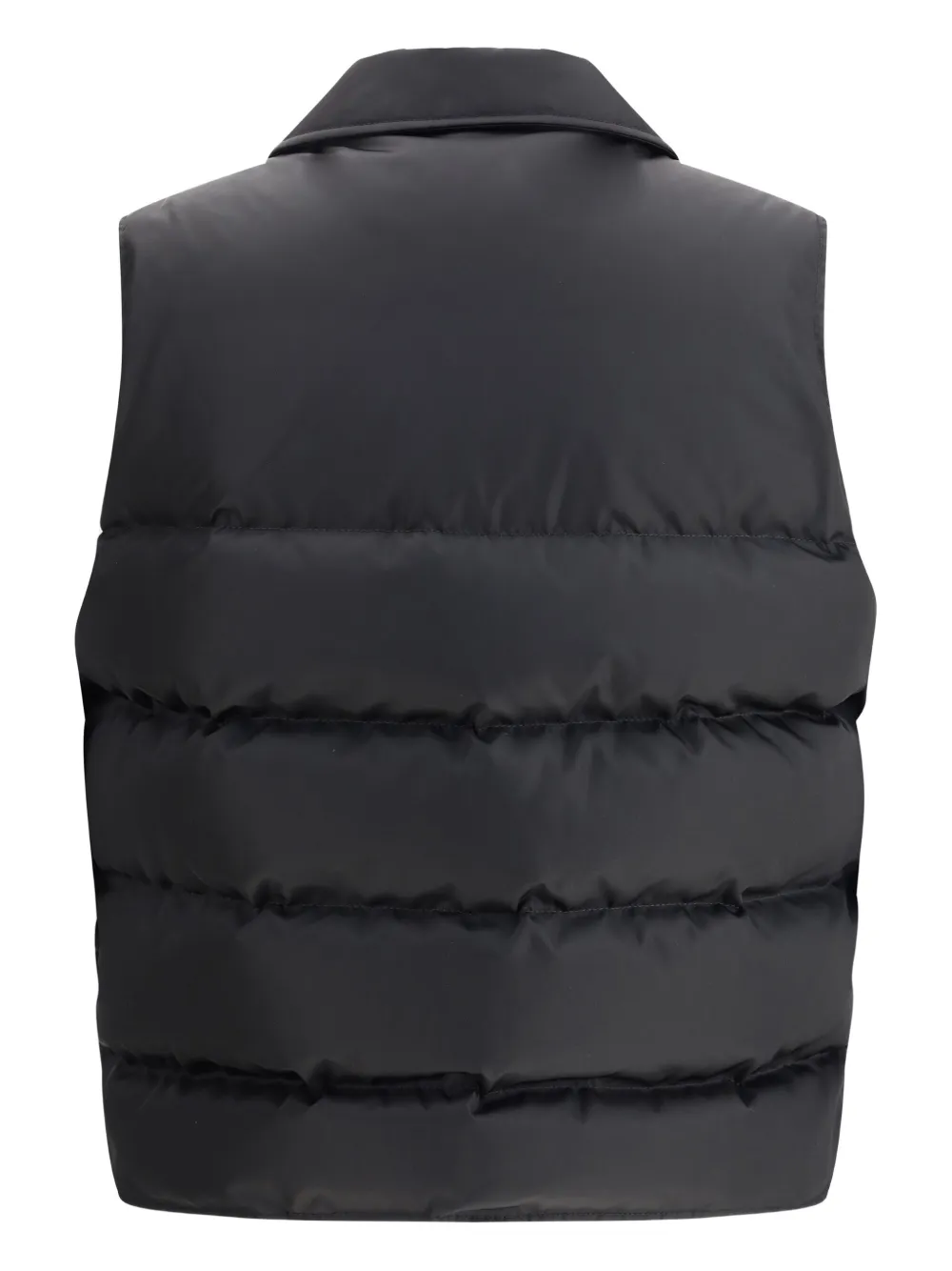 Prada Bodywarmer met logopatch Zwart