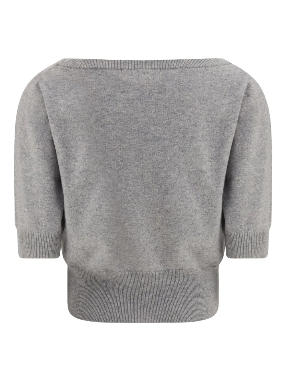 extreme cashmere boat-neck puff-sleeve knitwear | Knitted Sweaters | Image 2