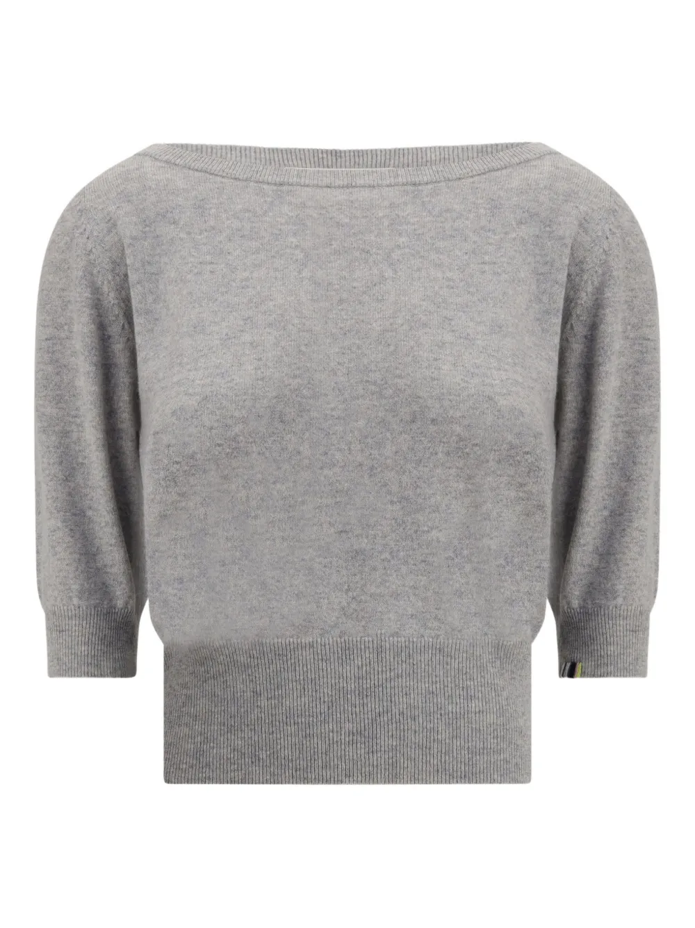extreme cashmere boat-neck puff-sleeve knitwear | Grey | Image 1