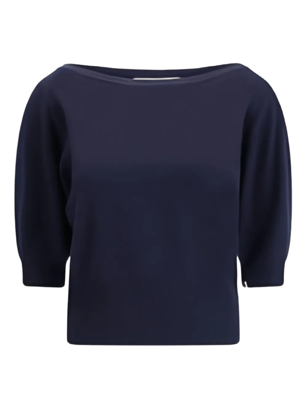 Extreme cashmere Nº422 Marianne puff-sleeve boat-neck sweater Blauw