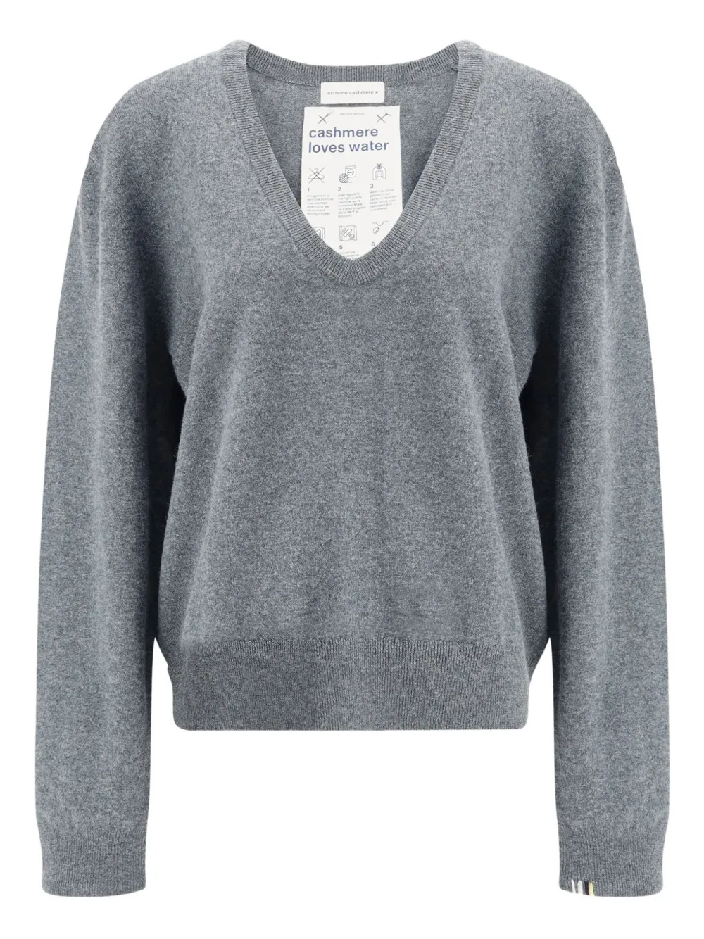 Extreme cashmere V-neck cashmere sweater Grijs