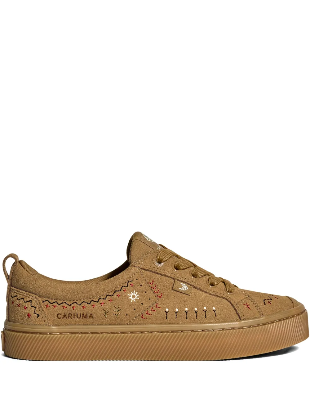 Cariuma embroidered suede sneakers | Brown | Image 1
