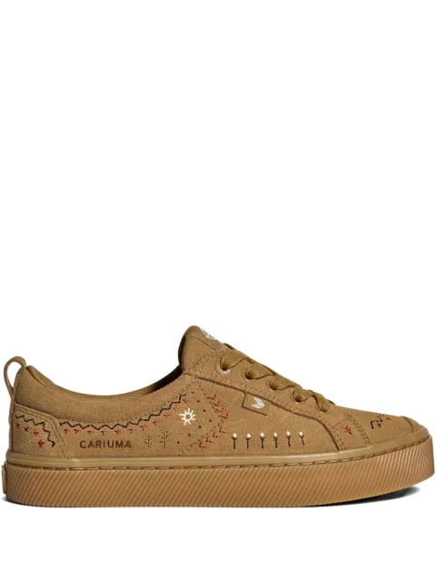 Cariuma embroidered suede sneakers 