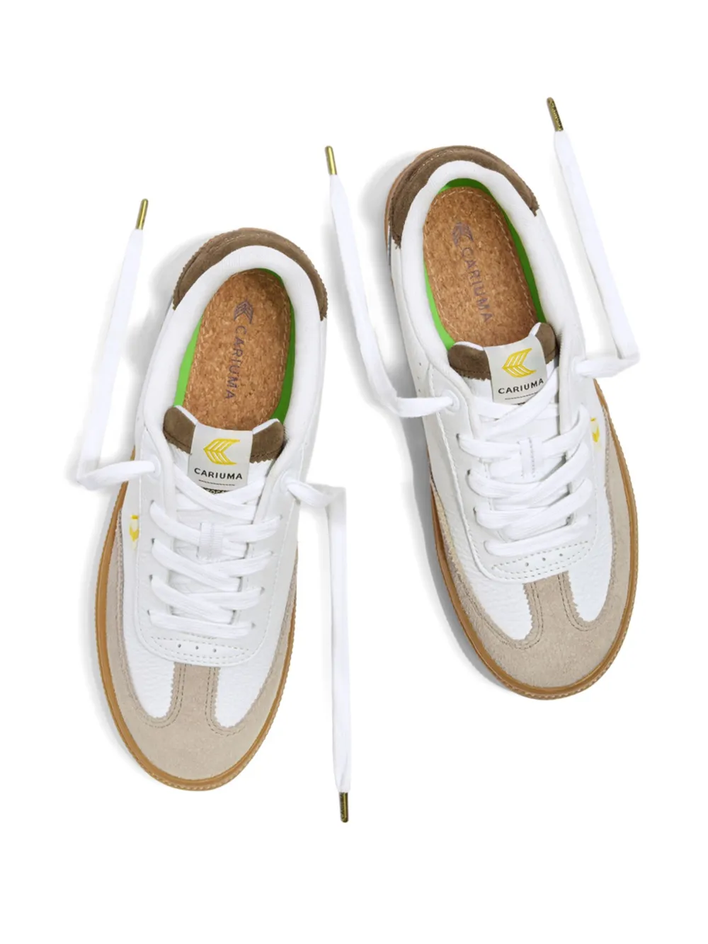 Cariuma Toca suede-leather sneakers Gum White Plaza Taupe